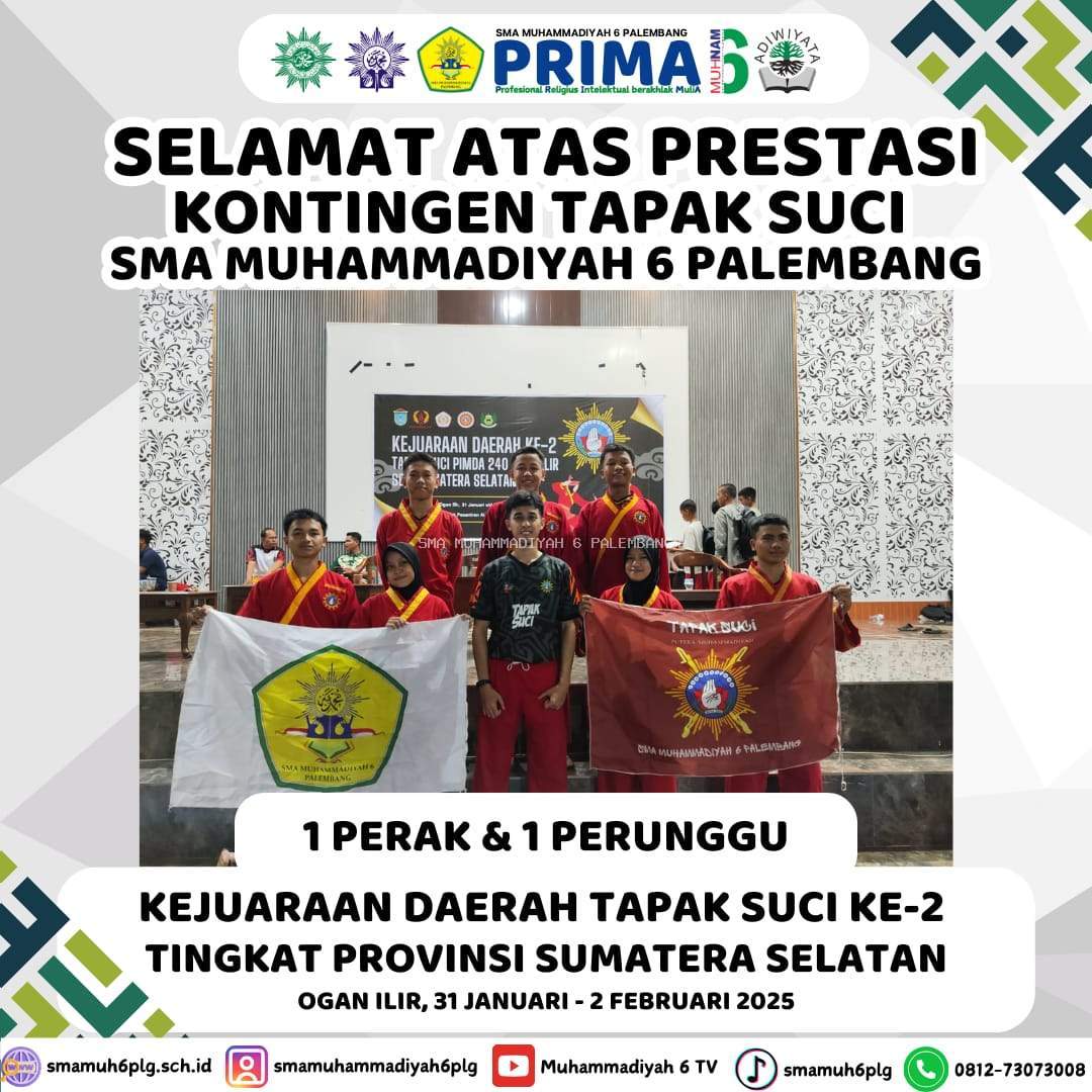 Selamat Atas Prestasi Kejurda Tapak suci Tingkat Provinsi Sumatera Selatan Tahun 2025